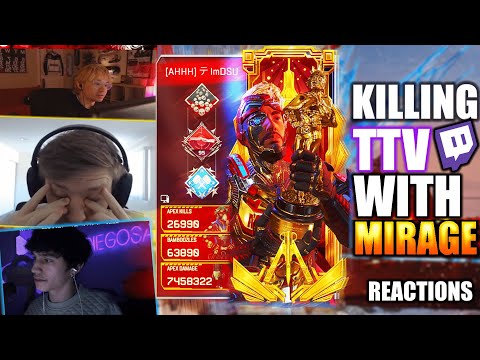 #1 Movement Mirage Killing STREAMERS with The FUNNIEST Reactions... (Apex Legends Season 20)