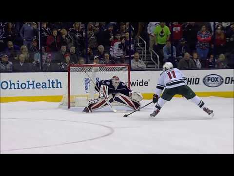 Zach Parise Shootout goal vs Columbus Blue Jackets