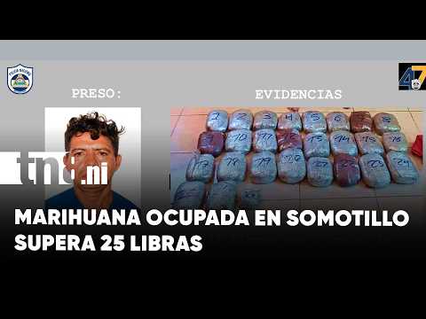 Golpe al narcotráfico en Somotillo: Policía ocupa más de 25 libras de marihuana