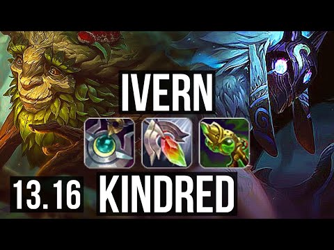IVERN vs KINDRED (JNG) | 2/1/9, 600+ games, 1.0M mastery | KR Master | 13.16