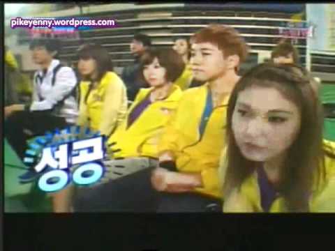 After School - Jung Ah highjumps with SHINee's Minho