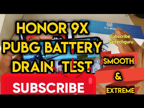 Honor 9x battery drain while pubg gameplay smooth and extreme