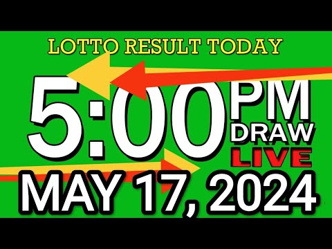 LIVE 5PM LOTTO RESULT TODAY MAY 17, 2024 #2D3DLotto #5pmlottoresultmay17,2024 #swer3result