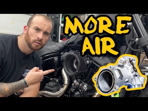 S&S 55mm Intake Manifold Install on a Harley Davidson M8 Low Rider S (softail)