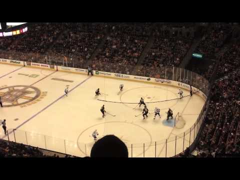 STEVEN STAMKOS RIPS SLAPHOT FROM GOAL-LINE VS BOSTON BRUINS 3-2-13