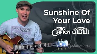 How to play Sunshine Of Your Love by Cream, Eric Clapton (Guitar Lesson SB-306)
