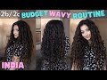 Wavy Hair Routine on a Budget 2021 | Indian Wavy Hair | Beginner Friendly | 2b 2c Wavy Hair Routine