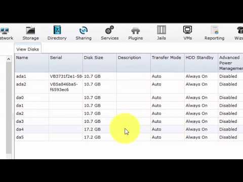 FreeNAS 11 Beginner 10 - Create and Share a RAID 5 Volume in FreeNAS Video