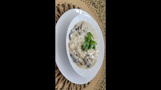 Chicken Soupe with Mushroom حساء الدجاج بالفطر