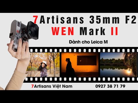 7Artisans 35mm F2.0 Mark II dành cho Leica M Full-Frame – Tặng kèm Hood kim loại và Túi da đựng lens