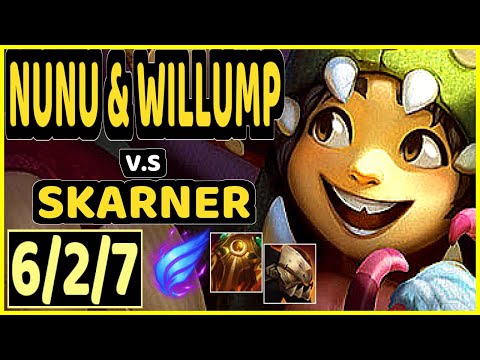 NUNU & WILLUMP vs SKARNER - 6/2/7 KDA JUNGLE GAMEPLAY - NA Ranked MASTER