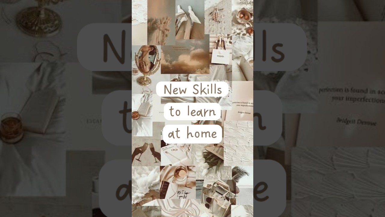 New Skills to learn at Home ✨ #skills #aesthetic #trending