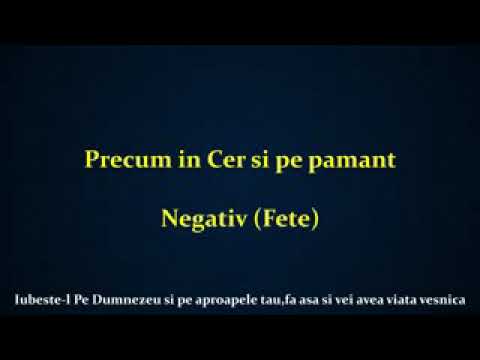 Precum în cer si pe pământ neg..zeler