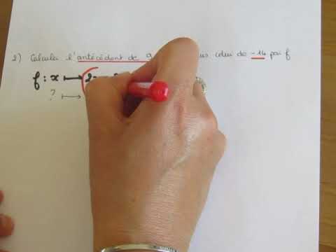 3ème : calculer une image ou un antécédent par une fonction affine