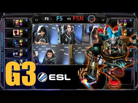 Final Five vs Team Fusion Gaming | Game 3 Round 1 NA LCS Expansion Tournament | F5 vs FSN G3 60FPS