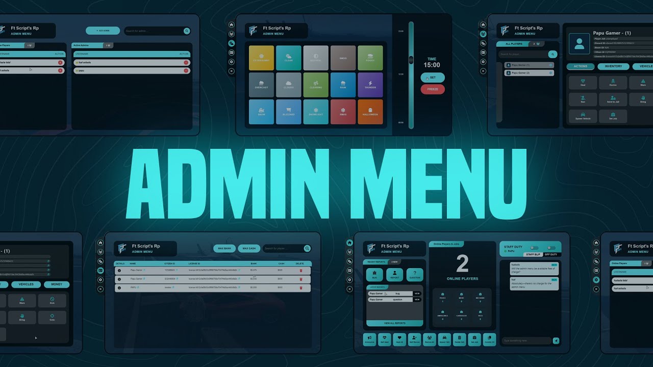 FT ADMINMENU