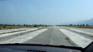 preview picture of video 'Željava Airbase - driving on the runway 14L'