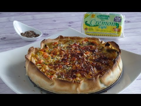"Tarta de queso Cremón y vegetales", ideal para llevar al trabajo y comer feliz