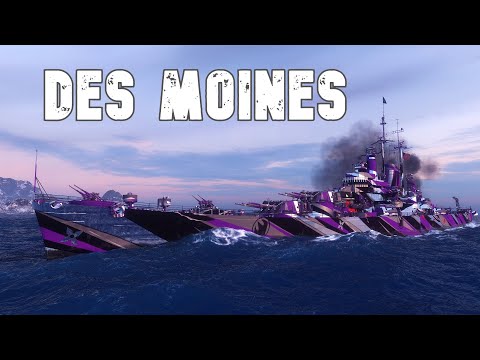 World of WarShips Des Moines - 10km Radar – A Destroyer's Worst Nightmare! 4