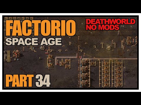 Factorio Space Age - Episode 34 - Vulcanus oil and circuits! (Deathworld, no mods)