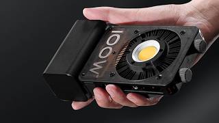 100W light on the palm of your hand