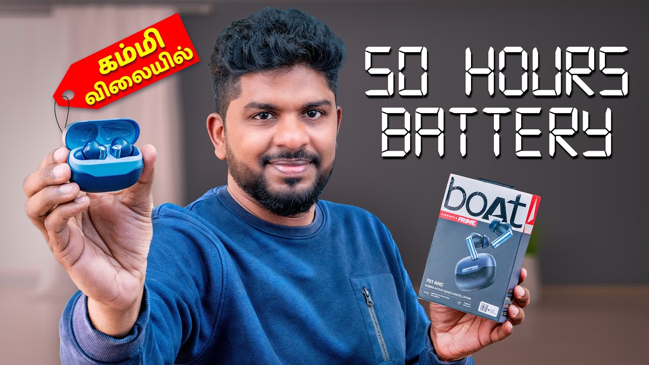 குறைந்த விலையில் 50 Hours Battery Life ஆ! 😲 boAt Airdopes Prime 701 ANC Review in Tamil
