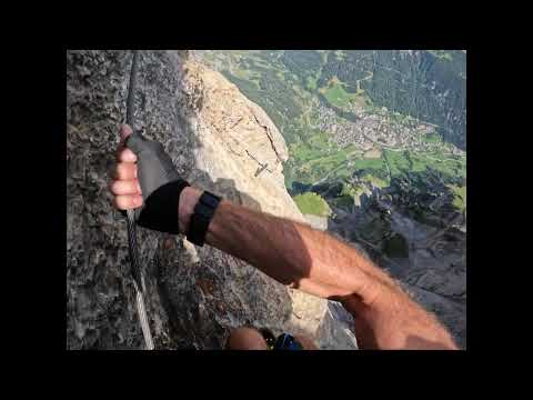 Daubenhorn Part 4. Most Dangerous part of the Switzerland's longest via ferrata.