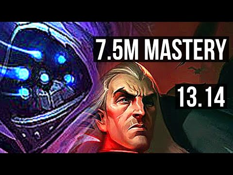 JAX vs SWAIN (TOP) | 7.5M mastery, 1300+ games, 6 solo kills | NA Master | 13.14