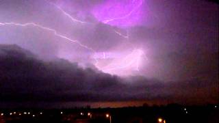 Thunderstorms over Dublin November 2010 Video