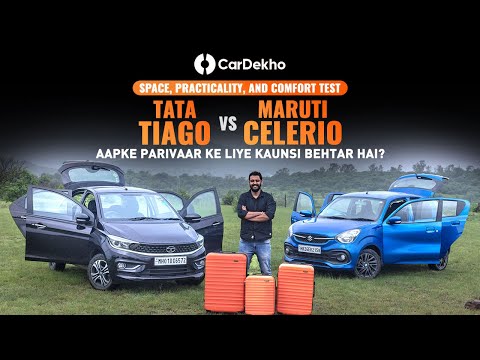 Maruti Celerio Vs Tata Tiago | Space, Practicality & Comfort Compared | Kaunsi Hatchback Behtar Hai?
