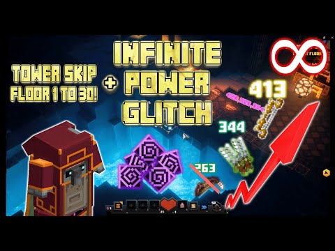 Insane Power Glitch in Minecraft Dungeons - May 2022 Tower Skip!