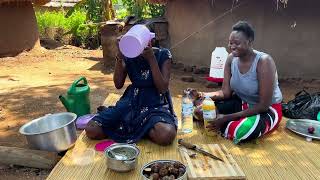African Village Life/ A subscriber surprised my Big Sister #shortvideo #cooking #africanvillage #