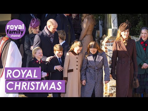 Royal Family Attend Christmas Day Service at Sandringham