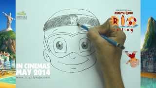 Learn How To Draw Mighty Raju Learn How To Draw Mighty Raju