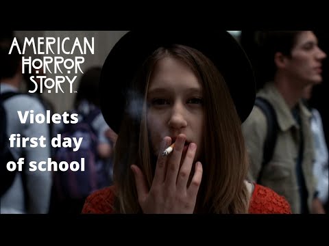 AHS: Murder House |  violets first day of school