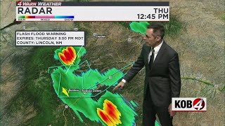 Flash flood warning issued again for Ruidoso