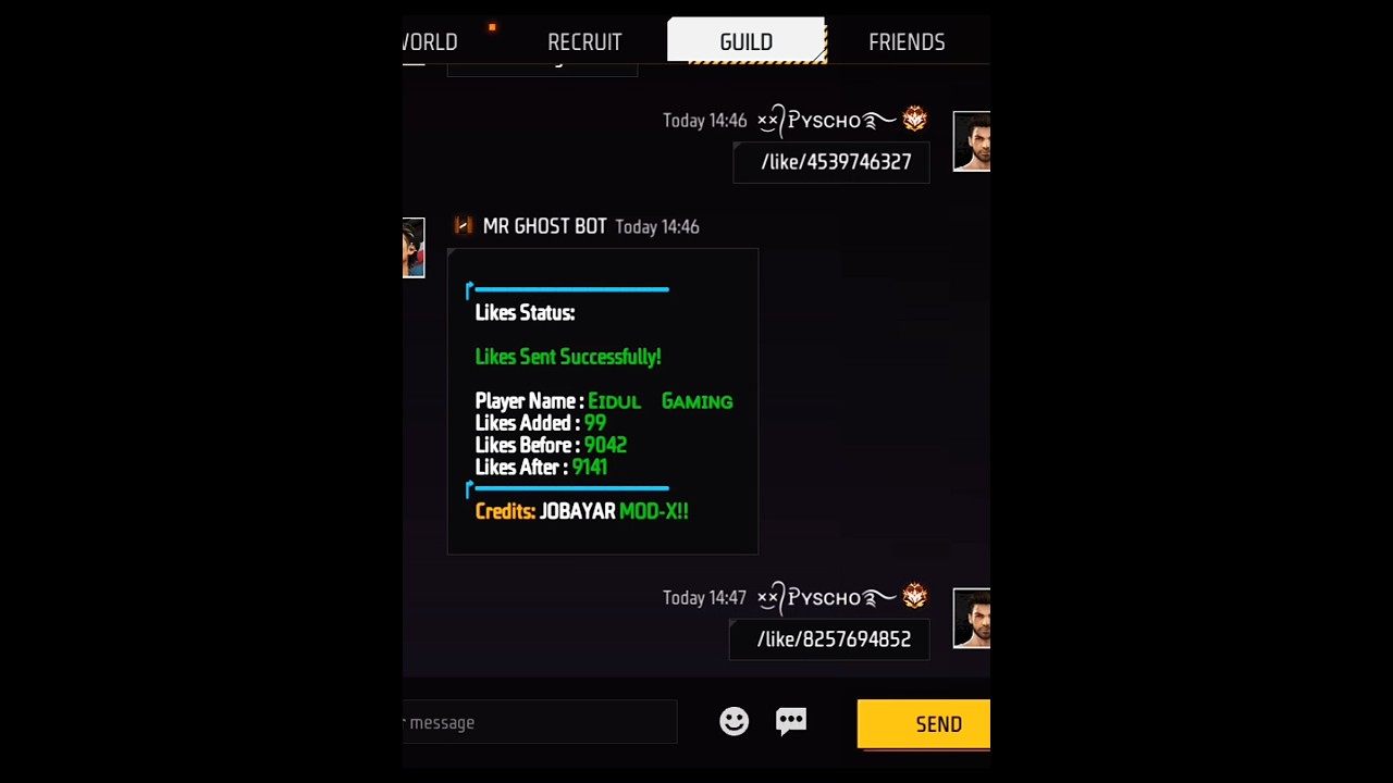 FREE FIRE GUILD BOT 😎 | UNLIMITED FF ACCOUNT LIKE BOT TELEGRAM 😎