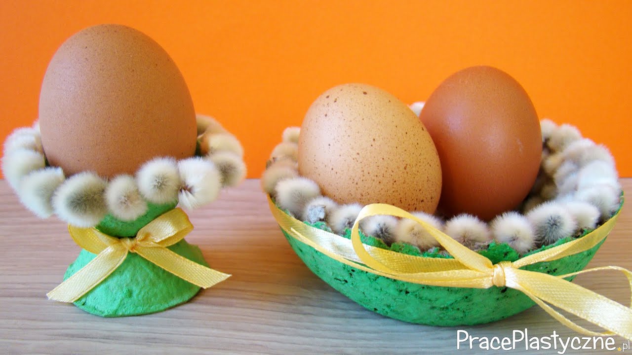 Jak zrobić baziowy stojak i miseczkę na pisanki?