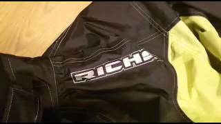 How to put Richa waterproof suit in built in bag
