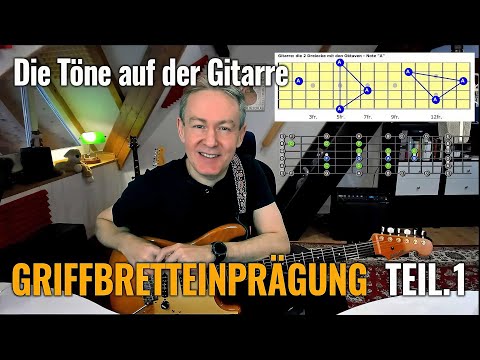 Griffbrett Einprägung Teil 1 – So lernst du, wie man alle Töne findet (SCHNELL & EINFACH!) 🎸