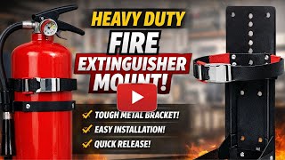 Zonon Heavy Duty Fire Extinguisher Mount Metal Bracket