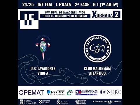 Balonmano infantil femenino - UB Lavadores Vigo A - CB Atlántico - 23 de febrero de 2025