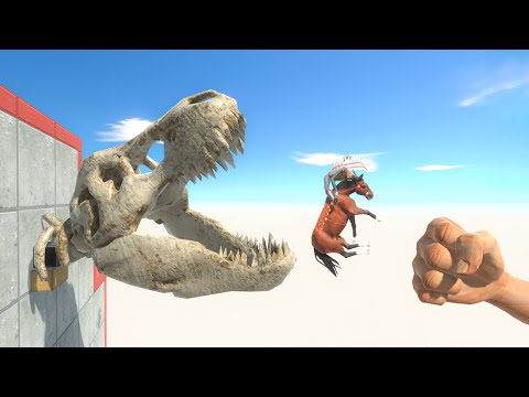 EPIC PUNCH and DINOSAUR HEADS -Animal Revolt Battle Simulator
