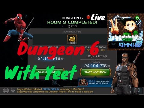Dungeon 6 With YeetOS! Live! - Marvel Contest Of Champions