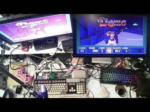 Wolfenstein 3D demo on Commodore Amiga 1200 with TerribleFire TF1230