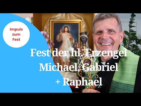 Ihr hll. Erzengel Michael, Gabriel und Raphael! Bittet für uns.