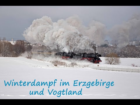Winterdampf im Erzgebirge und Vogtland