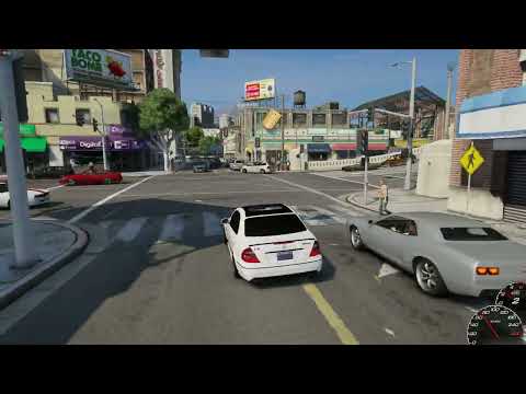 Mercedes Benz E55 AMG City Roam // GTA V Natural Vision Evolved 4k !