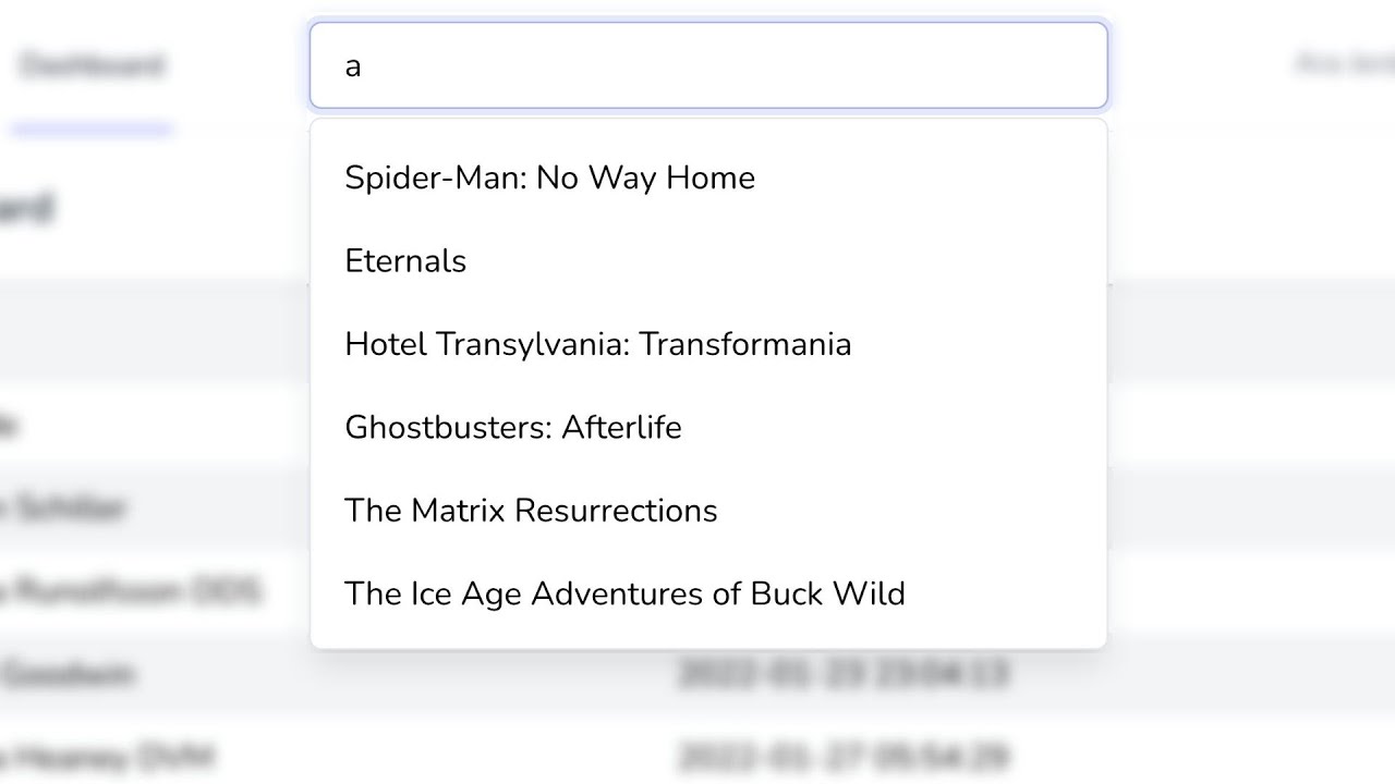 Create Simple Search Functionality With Up and Down Keys Support Using AlpineJs