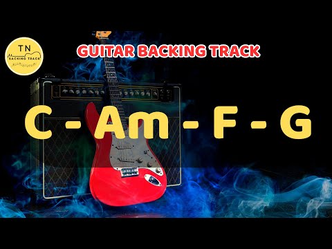 Rock Pop Backing Track For Guitar C Major | C Am F G | backing track for beginners